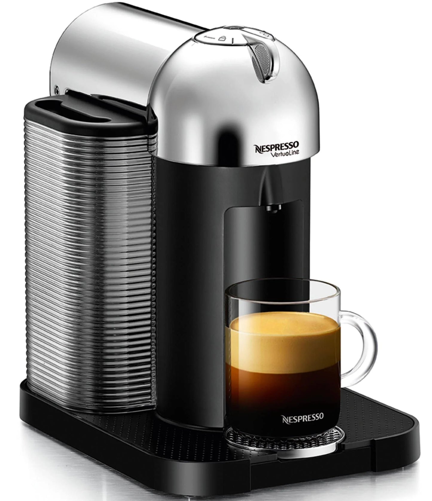 Nespresso - Vertuo Coffee Maker and Espresso Machine - Chrome/Black