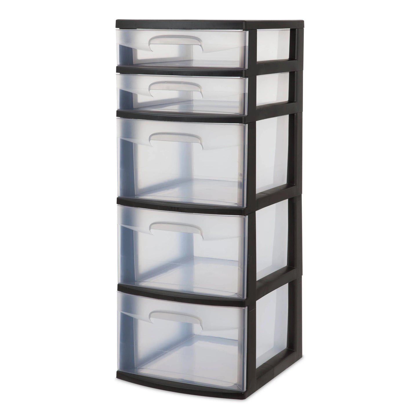 Sterilite 5 Drawer Tower, Black