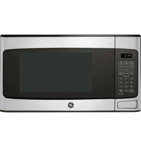 GE - 1.1 Cu. ft. Mid-Size Microwave - Stainless Steel
