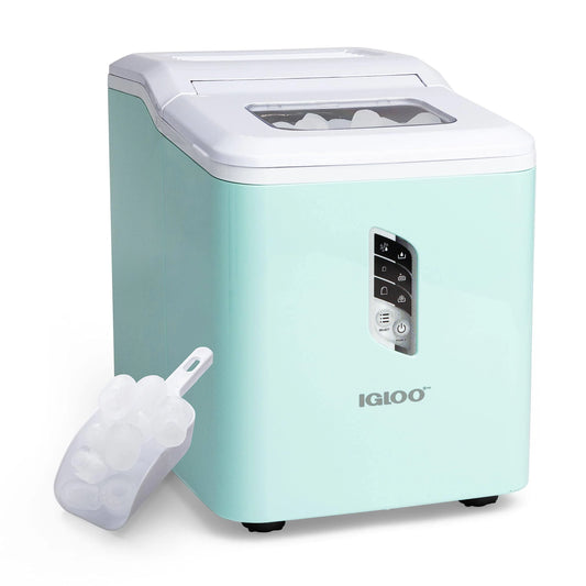 Igloo 26-Pound Automatic Self-Cleaning Ice Maker ,Aqua
