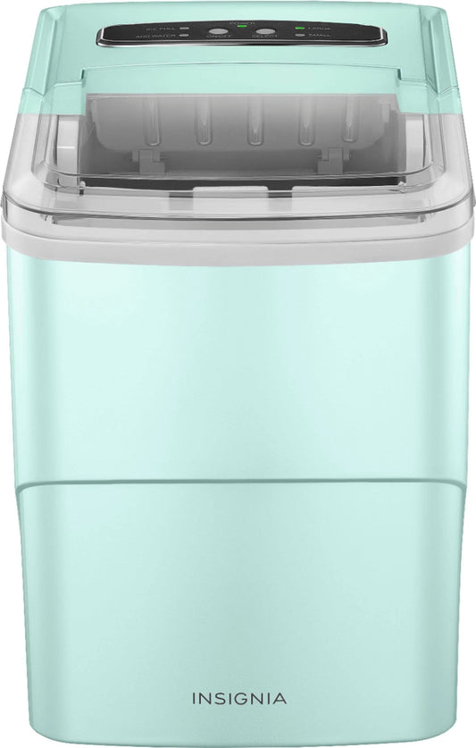 Insignia - 26 lb. Portable Icemaker with Auto Shut-Off - Mint