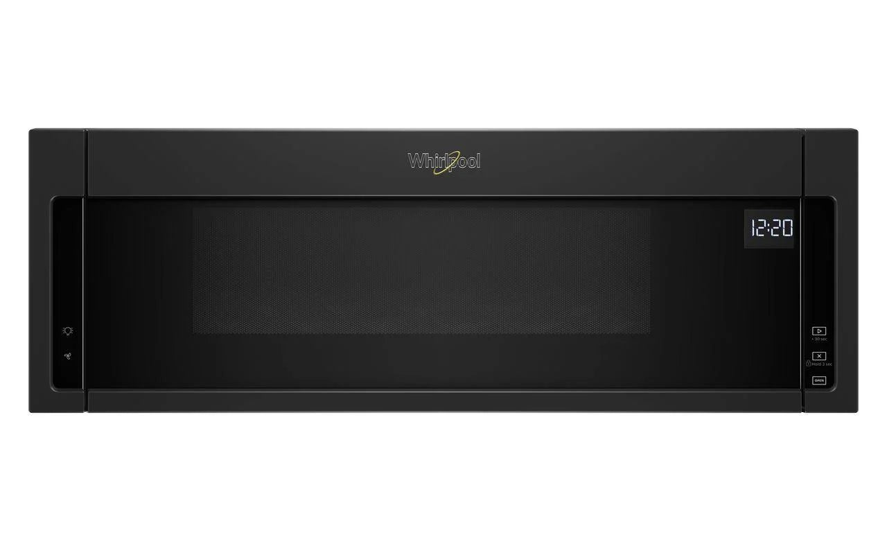 Whirlpool 1.1 Cu. ft. Low Profile Over-The-Range Microwave (Black)