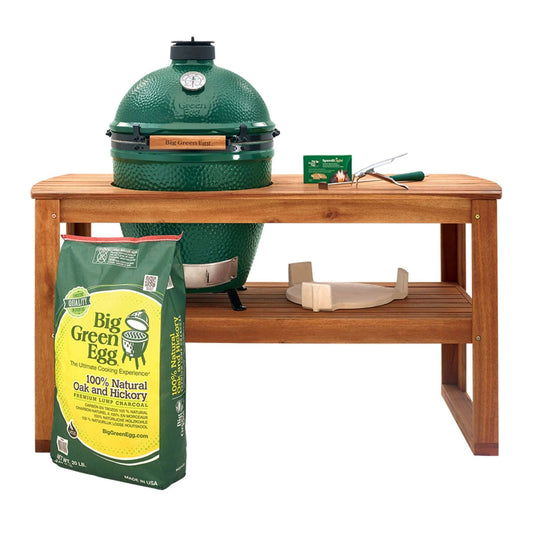 Big Green Egg Large Egg in Acacia Table Package