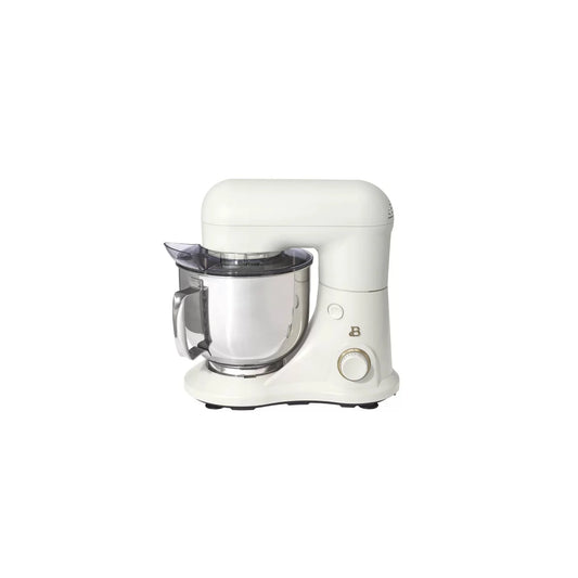 Beautiful 5.3Qt Capacity Lightweight & Powerful Tilt-Head Stand Mixer, White Icing by Drew Barrymore