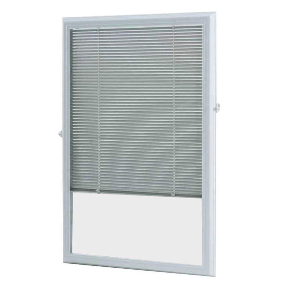 ODL 22 in. x 36 in. Add-On Enclosed Aluminum Blinds in White for Doors BWM223601