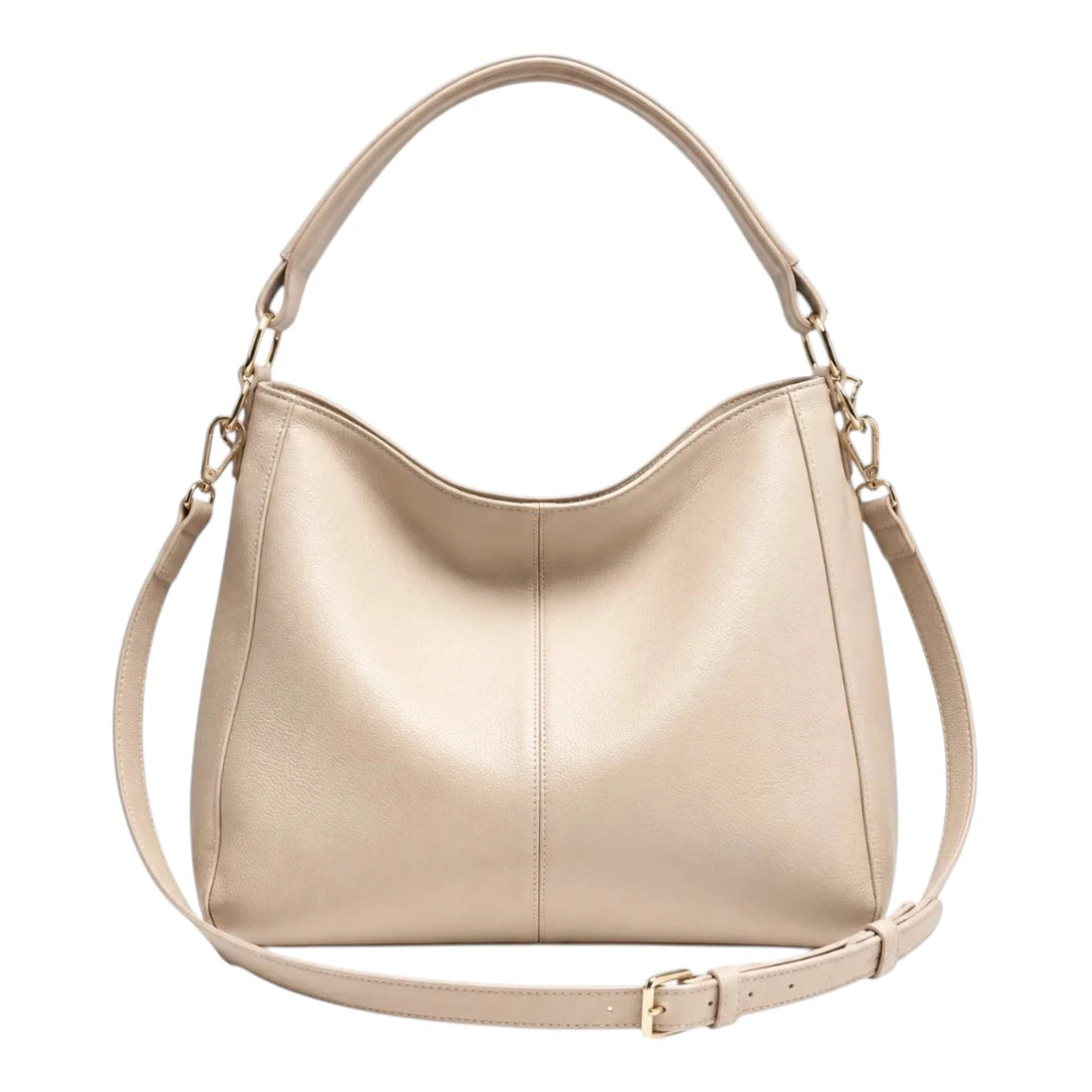 Bagrax Elegant Beige Classic Shoulder Bag