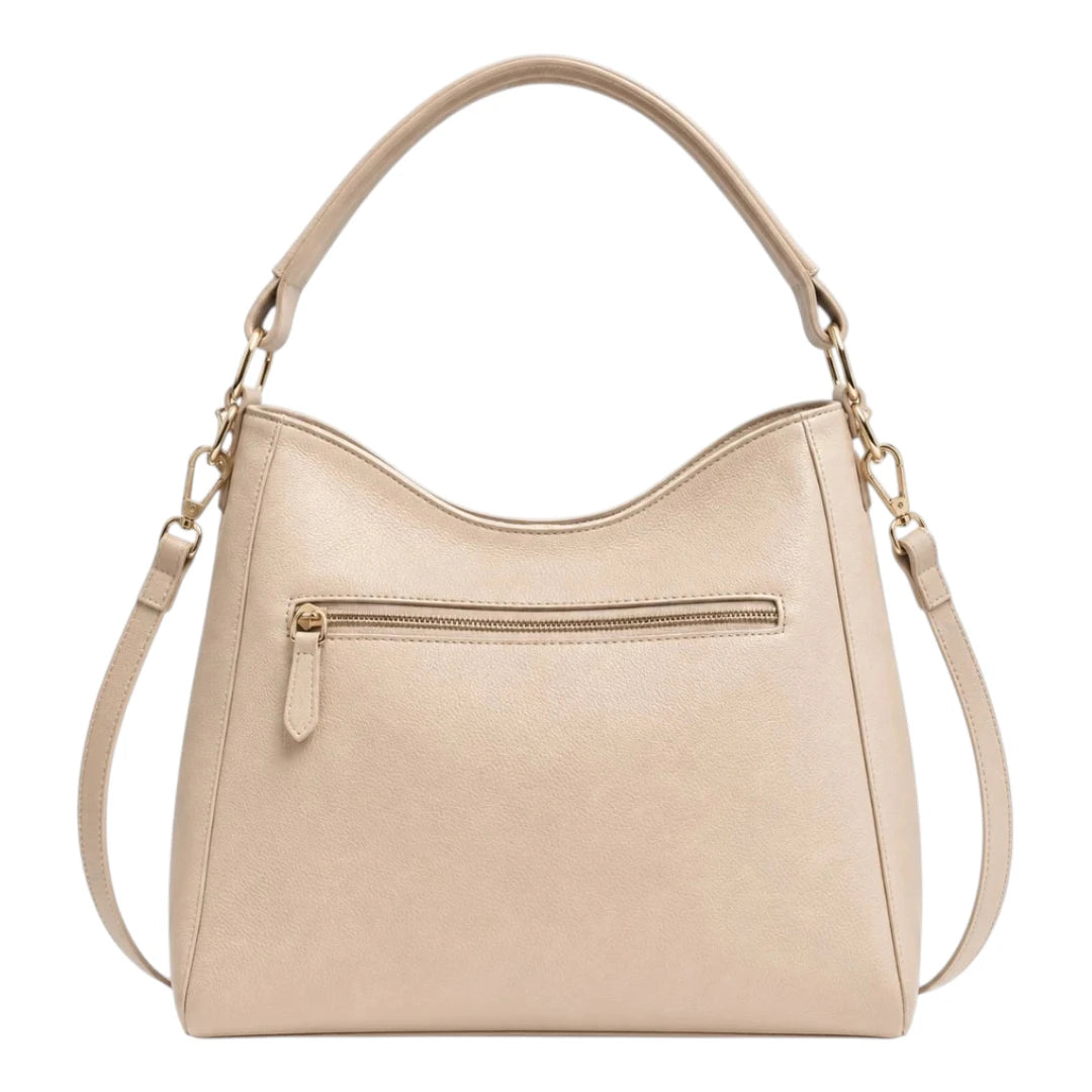 Bagrax Elegant Beige Classic Shoulder Bag