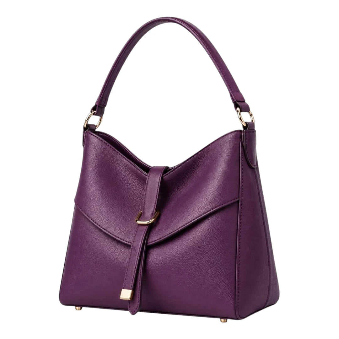 Bagrax Elegant Purple Shoulder Handbag Premium Leather Finish