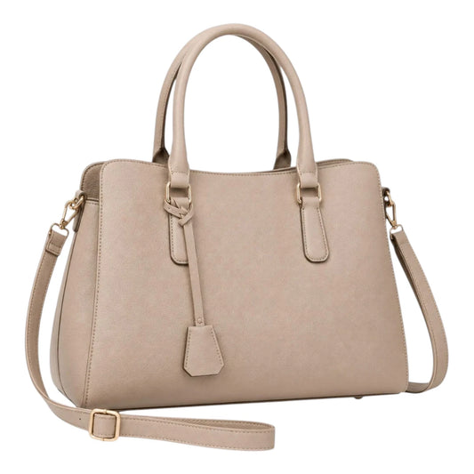 Bagrax Stylish Beige Tote Handbag