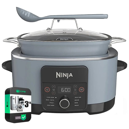 Ninja MC1001 Foodi Possible Slow Cooker Pro Multi-Cooker (Renewed) Bundle with 3 Yr CPS Enhanced Protection Pack