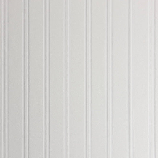 Better Homes & Gardens Beadboard Paintable Expanded Vinyl Wallpaper 20.9in x 33ft 56.4 Sq. ft., Size: 20.9 inch x 396 inch, White