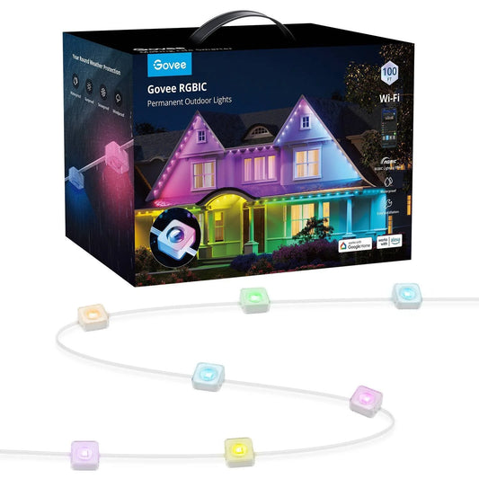 Govee RGBIC 100ft LED Outdoor Permanent String Lights