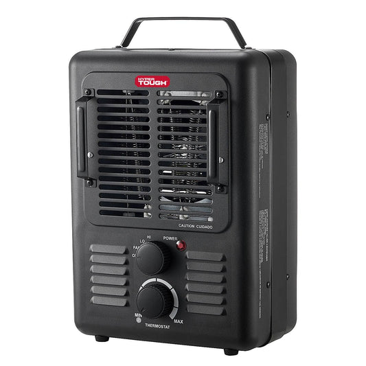 Hyper Tough 1500W Utility Space Heater, Size: 10.24 inch x 6.89 inch x 15.91 inch, Black
